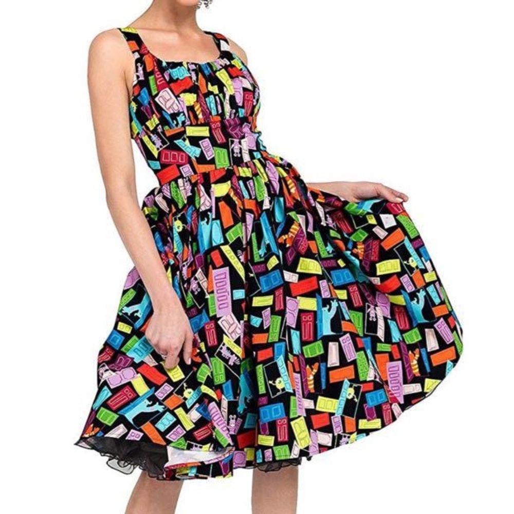 Disneys The Dress Shop Monsters Inc inspired vintage dress. medium
